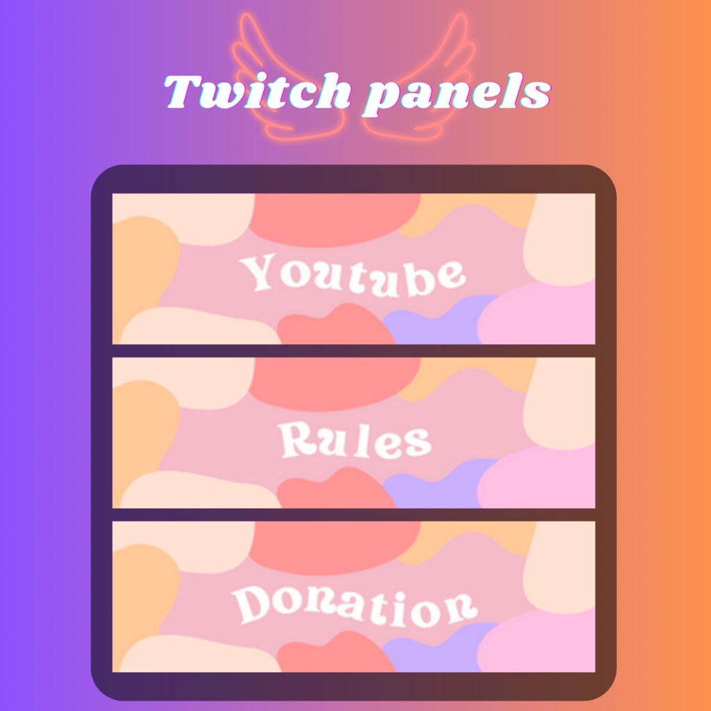Twitchのパネル画像・Twitchバナー・Twitch Panels