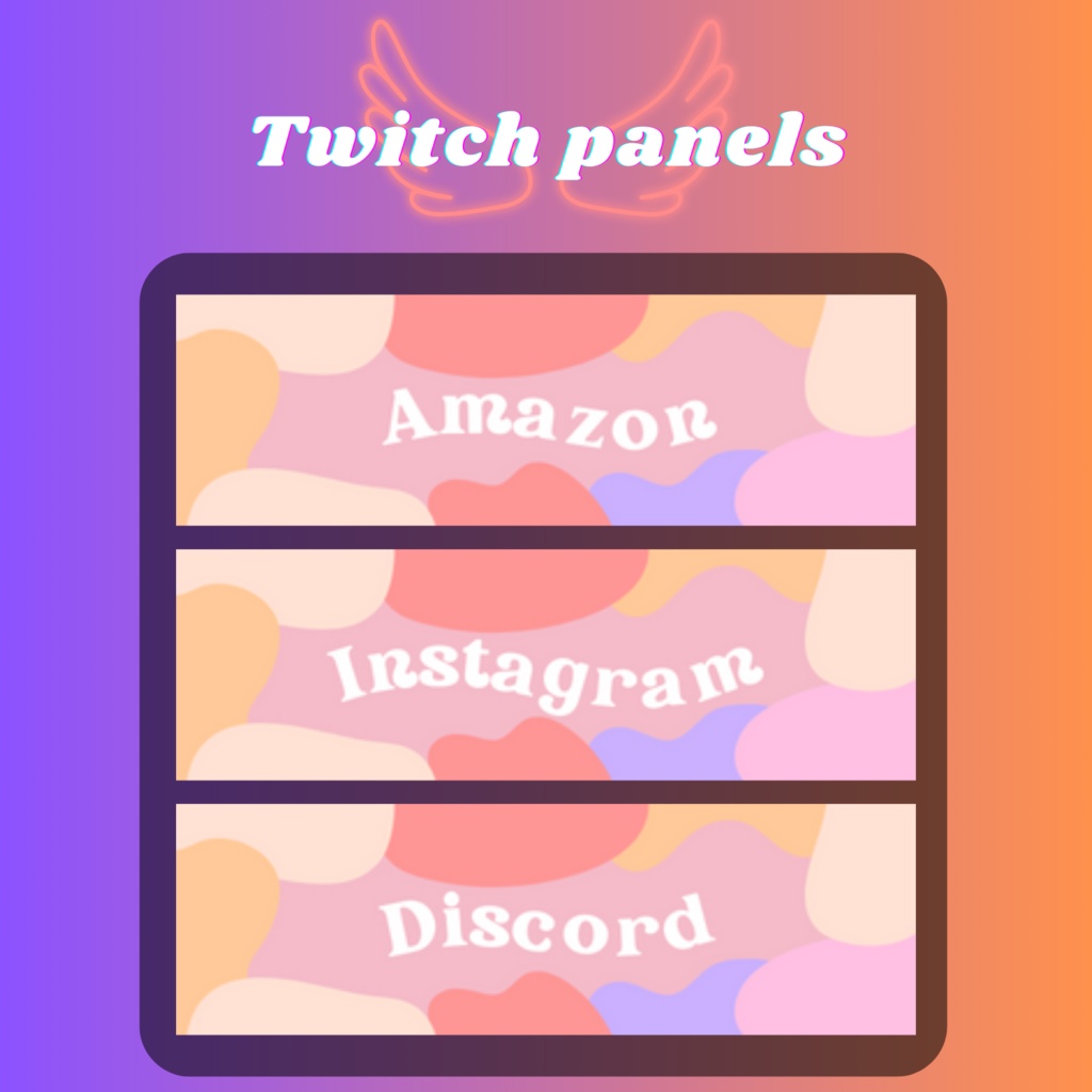Twitchのパネル画像・Twitchバナー・Twitch Panels