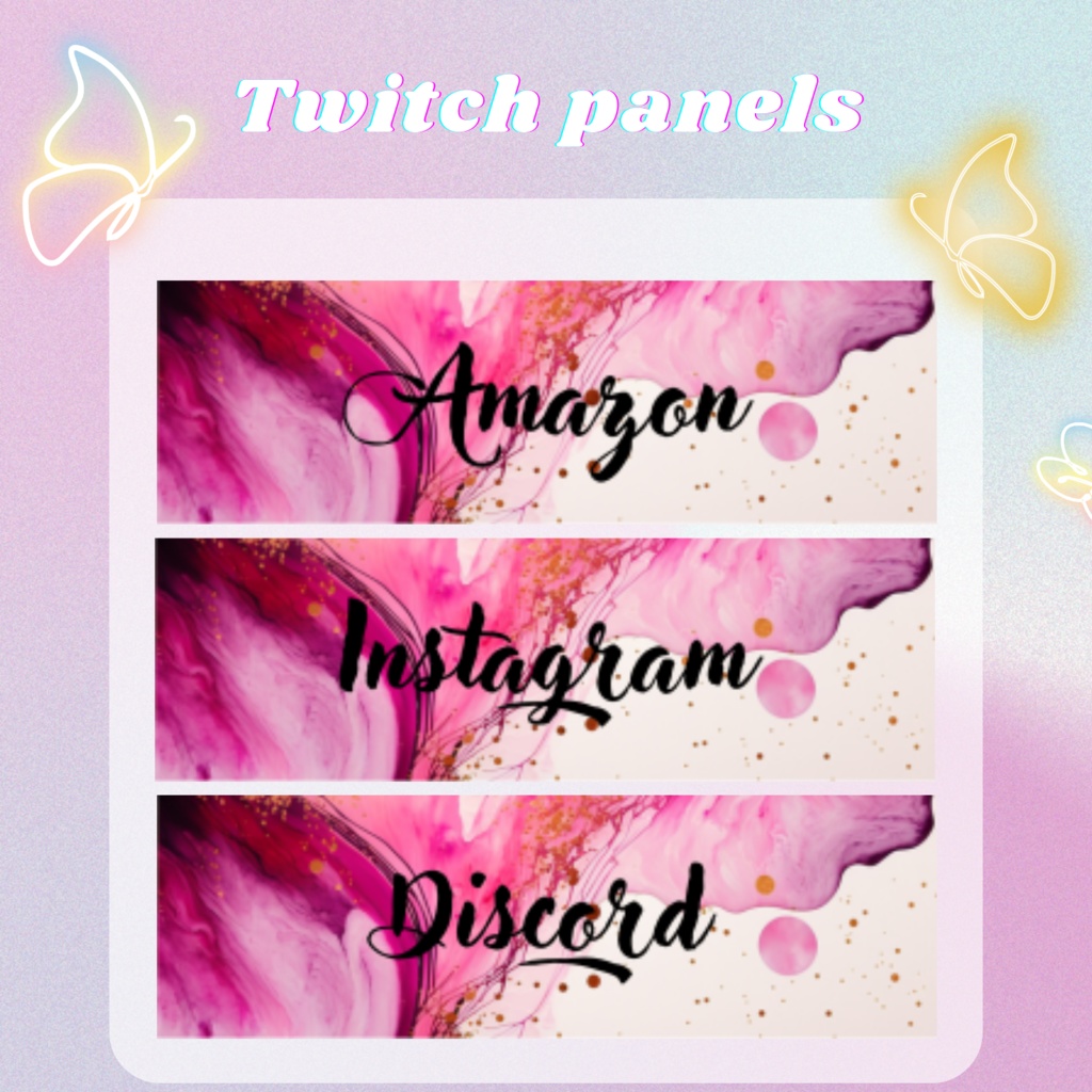 Twitchのパネル画像・Twitchバナー・Twitch Panels