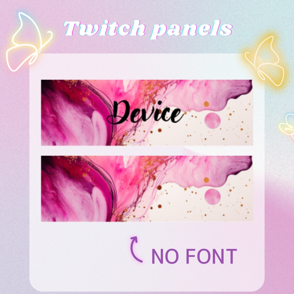 Twitchのパネル画像・Twitchバナー・Twitch Panels