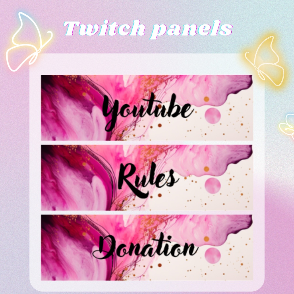 Twitchのパネル画像・Twitchバナー・Twitch Panels