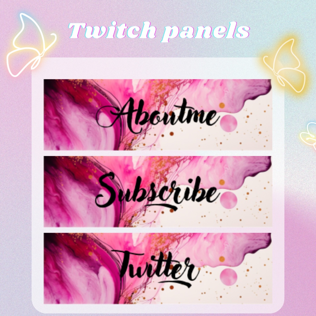 Twitchのパネル画像・Twitchバナー・Twitch Panels