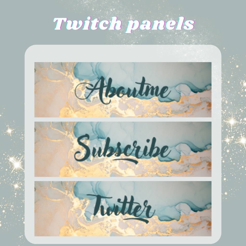 Twitchのパネル画像・Twitchバナー・Twitch Panels