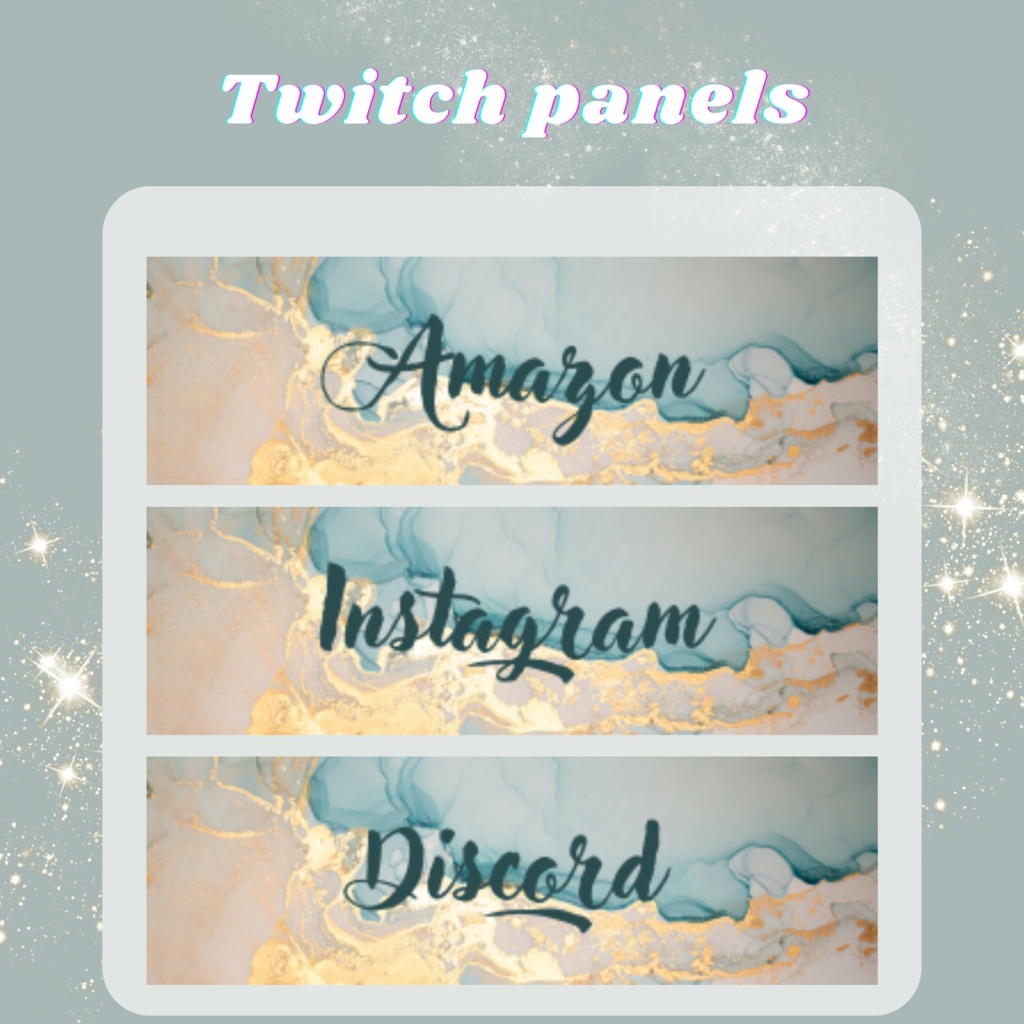Twitchのパネル画像・Twitchバナー・Twitch Panels