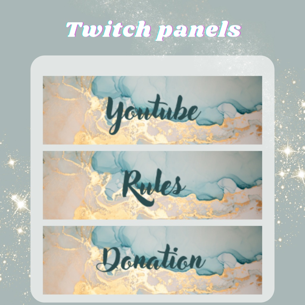 Twitchのパネル画像・Twitchバナー・Twitch Panels