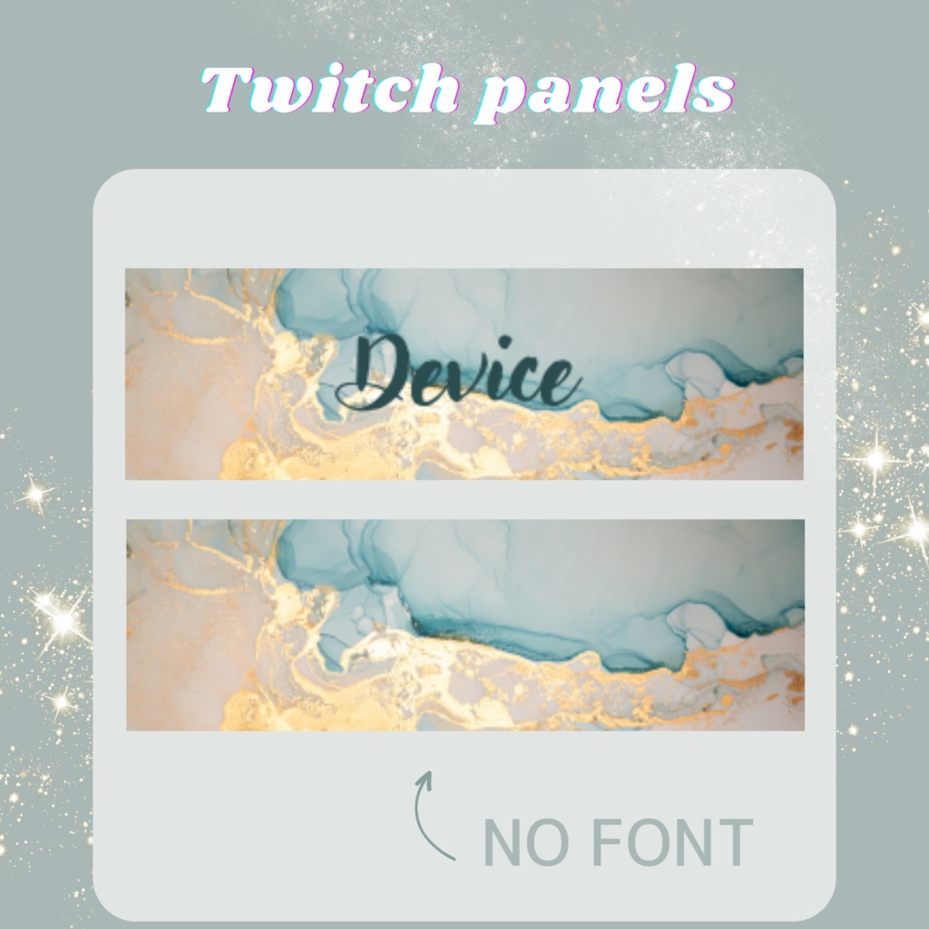 Twitchのパネル画像・Twitchバナー・Twitch Panels