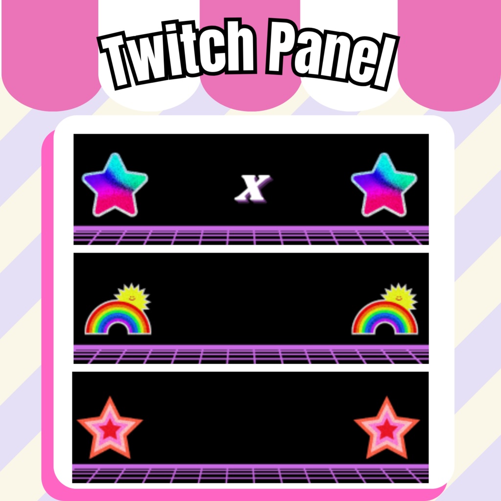 Twitchのパネル・バナー・Twitch Panels【26種set】