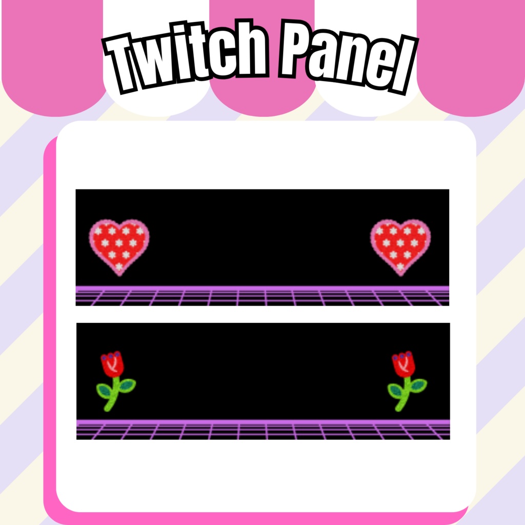 Twitchのパネル・バナー・Twitch Panels【26種set】