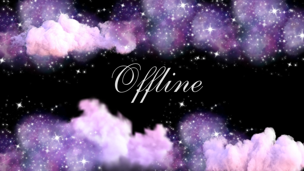 TWITCHのオフライン画像☁