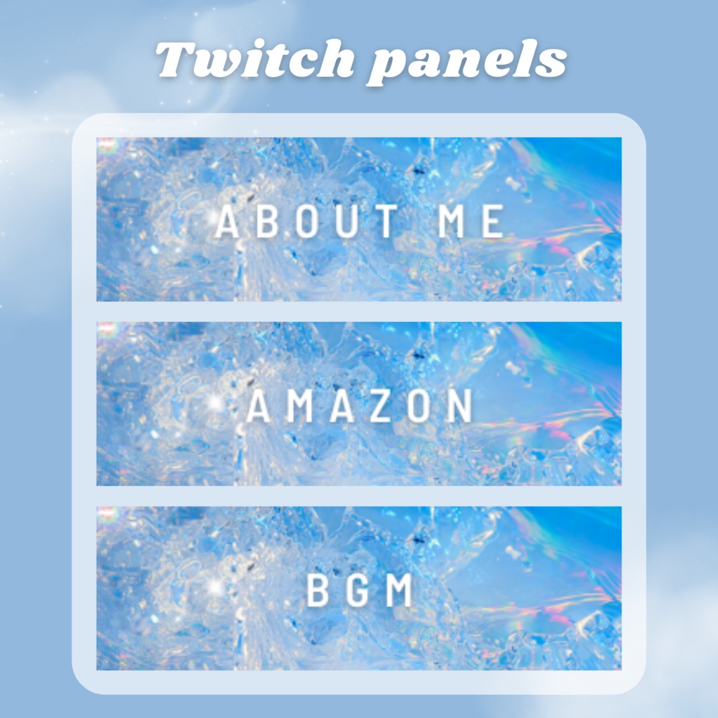 Twitchパネル・バナー・Twitch Panels【Summer】