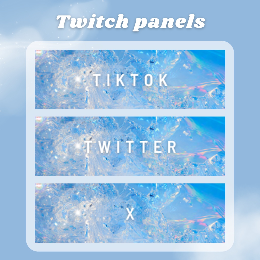 Twitchパネル・バナー・Twitch Panels【Summer】