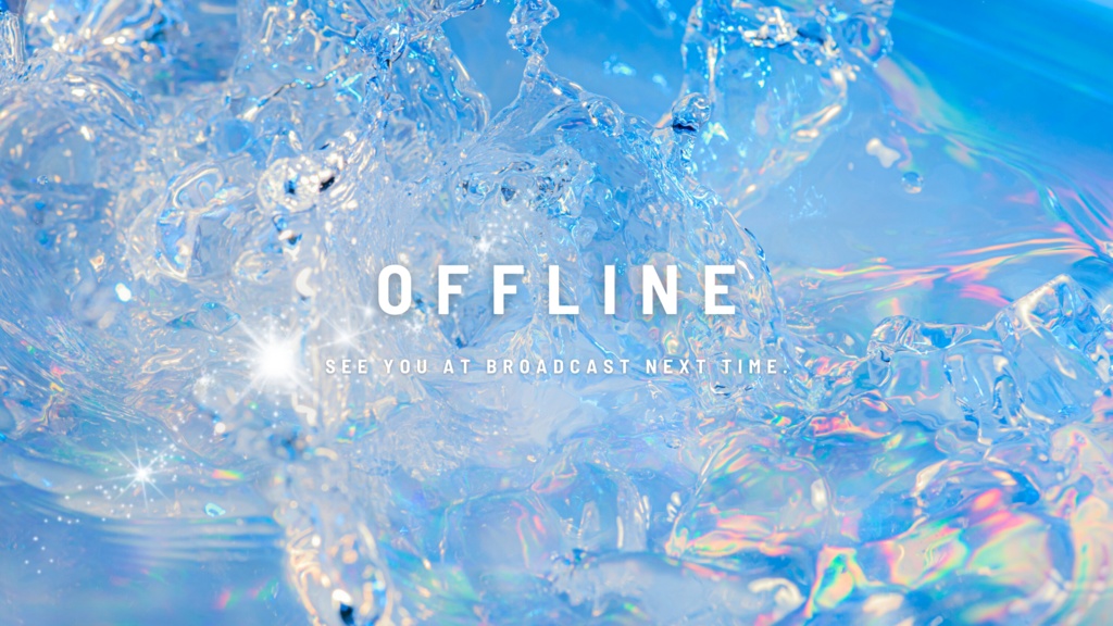 TWITCHのオフライン画像☁