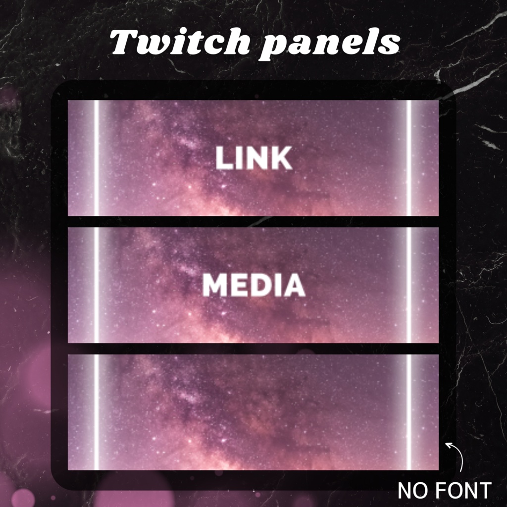 Twitchパネル・バナー・Twitch Panels【アリアナ】