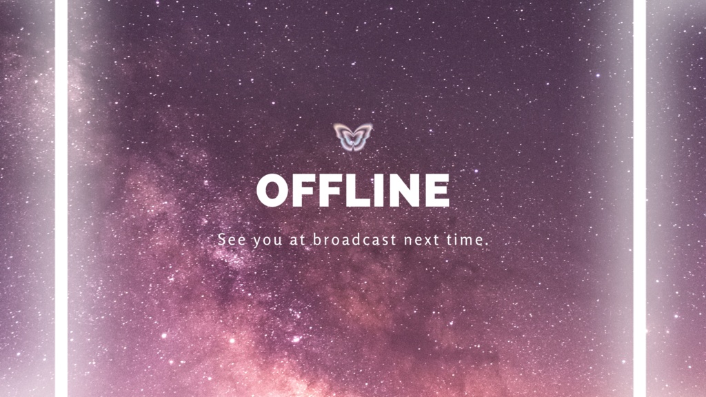 TWITCHのオフライン画像🦋