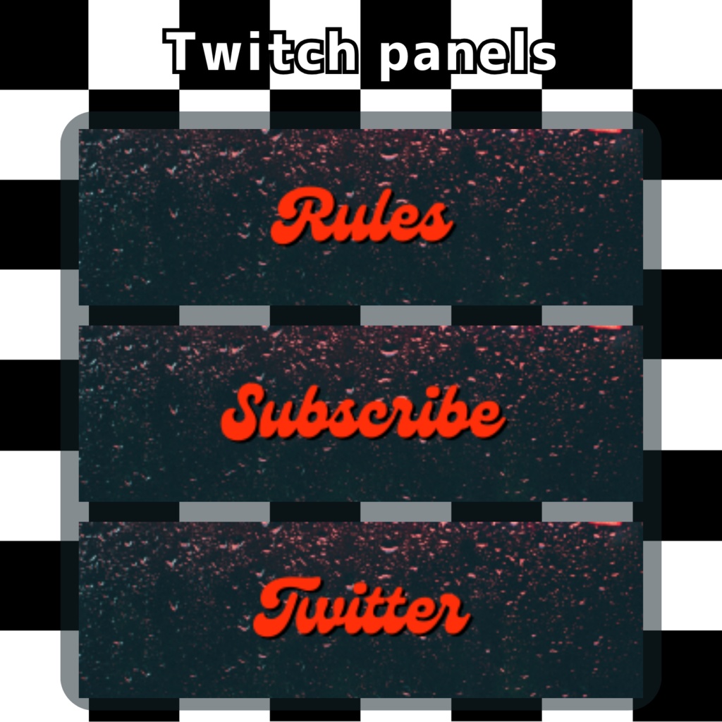Twitchパネル・バナー・Twitch Panels【ダイナー】