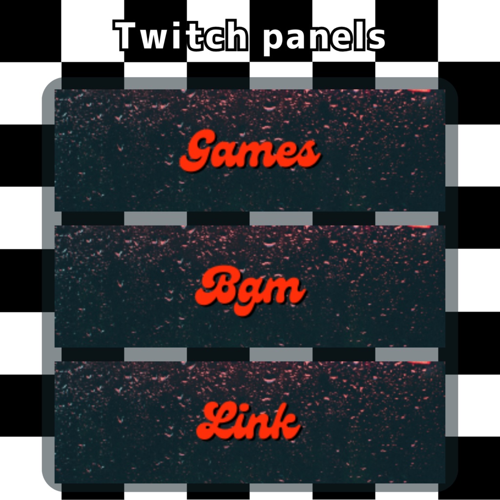 Twitchパネル・バナー・Twitch Panels【ダイナー】
