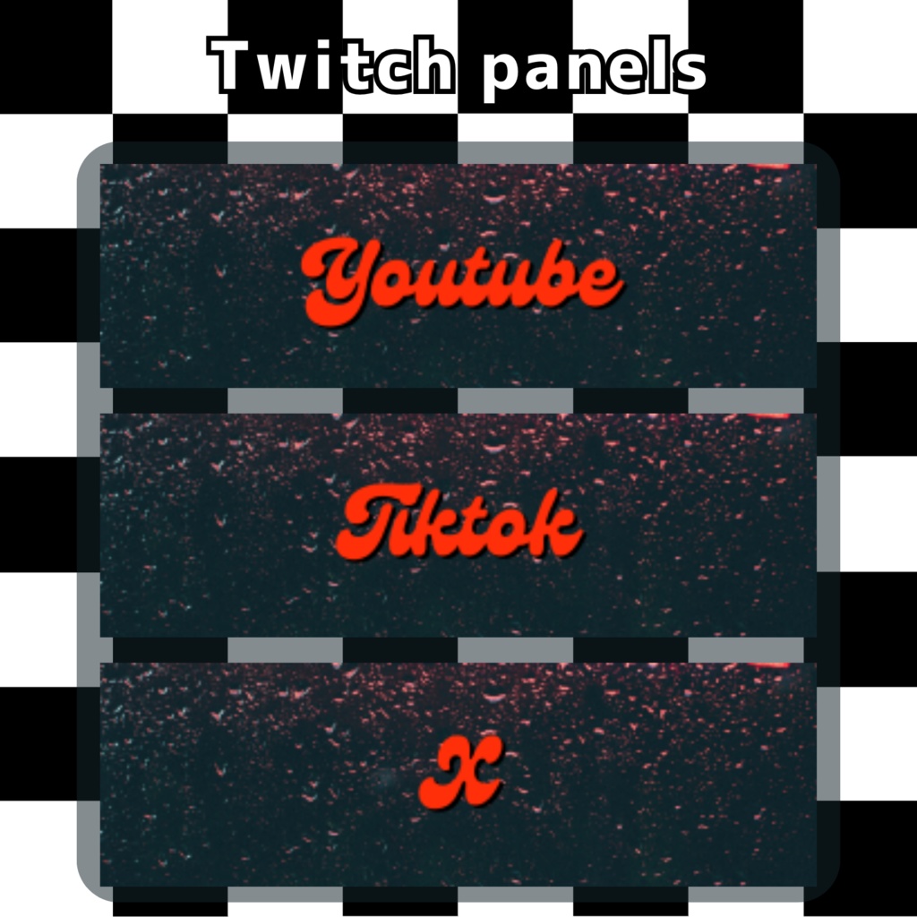 Twitchパネル・バナー・Twitch Panels【ダイナー】