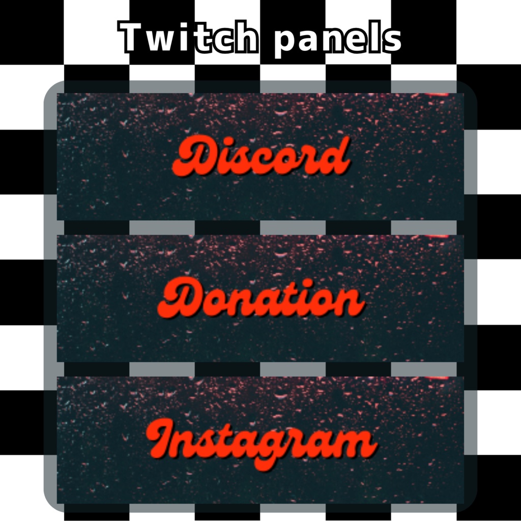 Twitchパネル・バナー・Twitch Panels【ダイナー】
