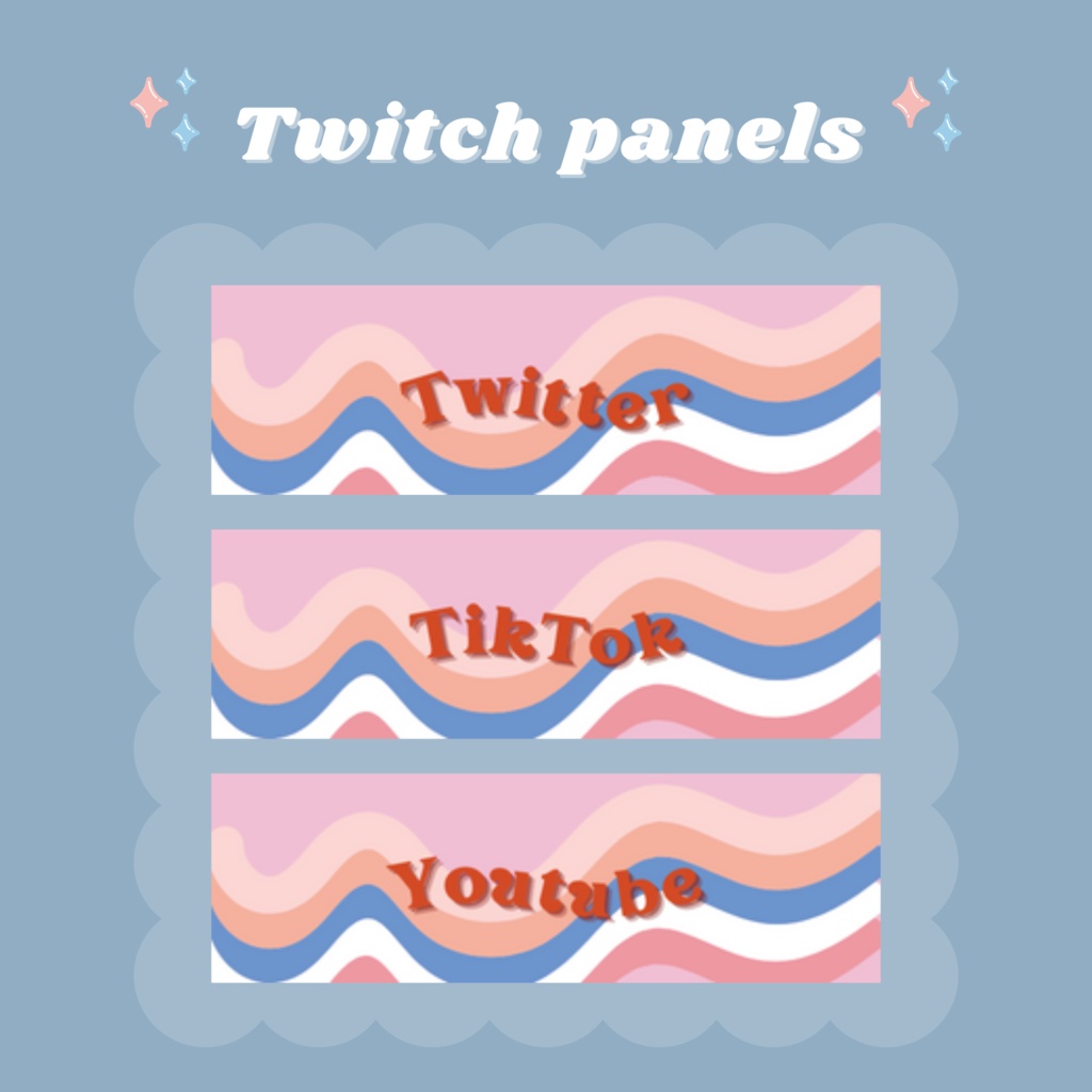 Twitchパネル・バナー・Twitch Panels【wave🌊】
