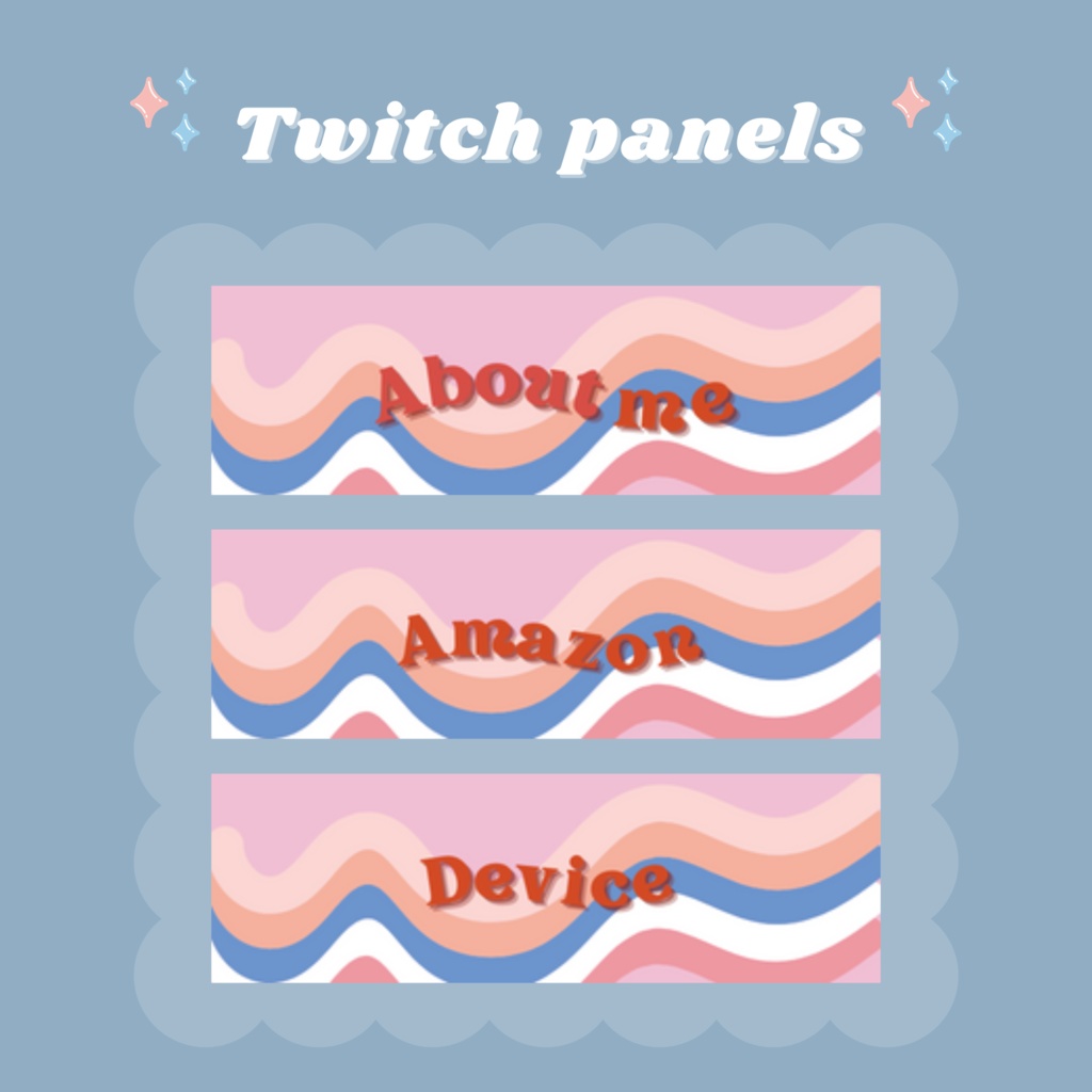 Twitchパネル・バナー・Twitch Panels【wave🌊】