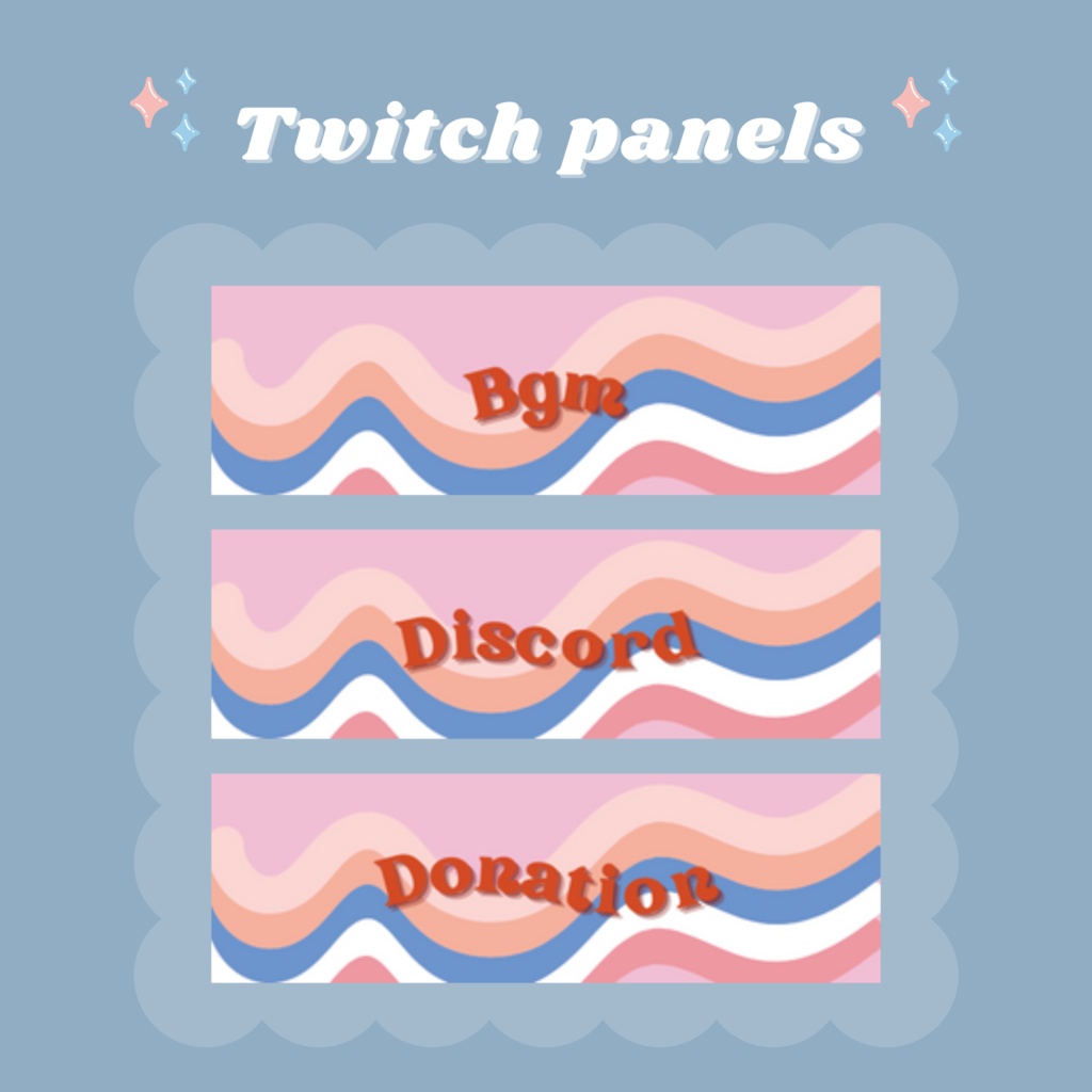 Twitchパネル・バナー・Twitch Panels【wave🌊】