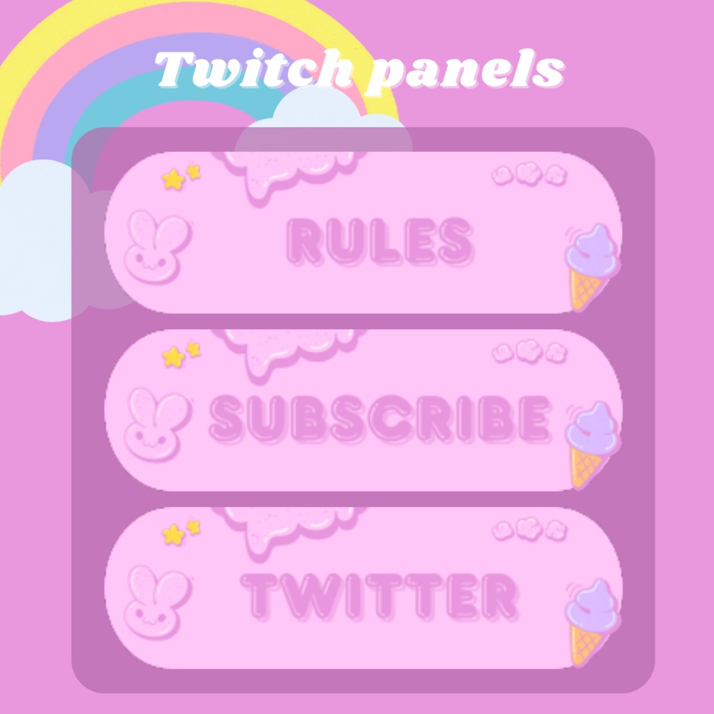 Twitchパネル・バナー・Twitch Panels