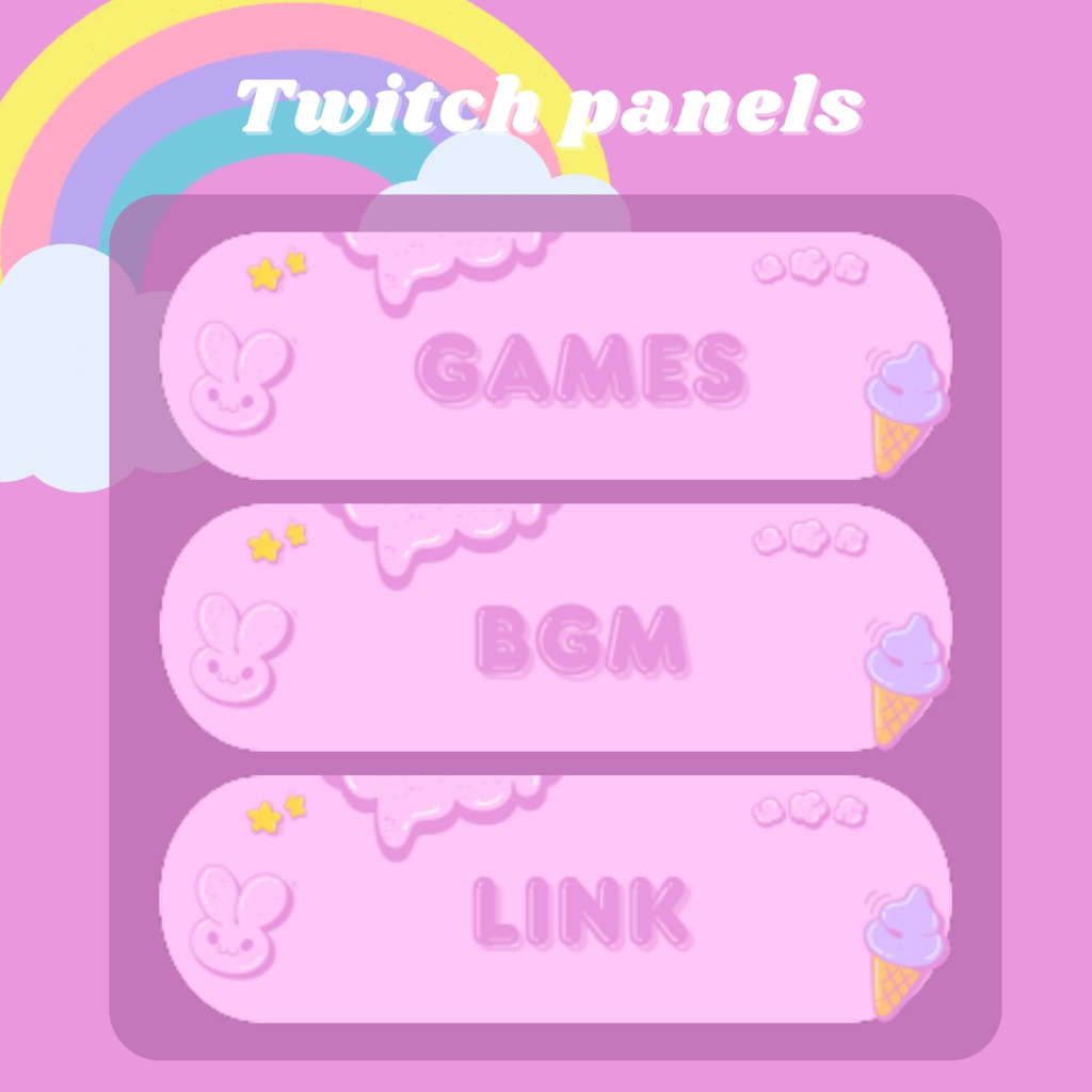 Twitchパネル・バナー・Twitch Panels