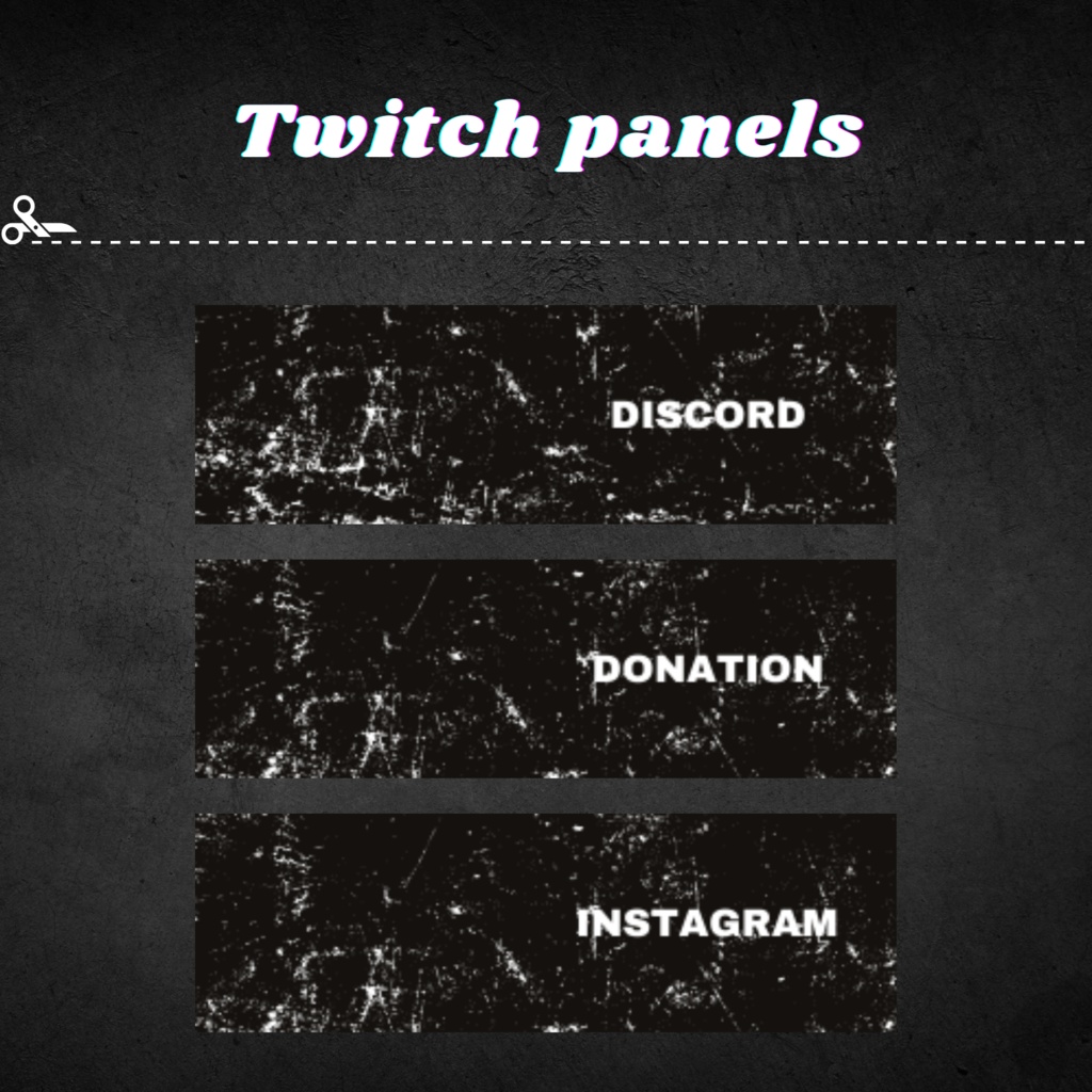 Twitchパネル・バナー・Twitch Panels【rust】