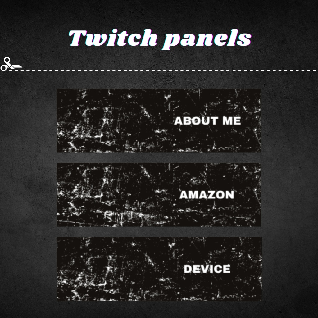 Twitchパネル・バナー・Twitch Panels【rust】