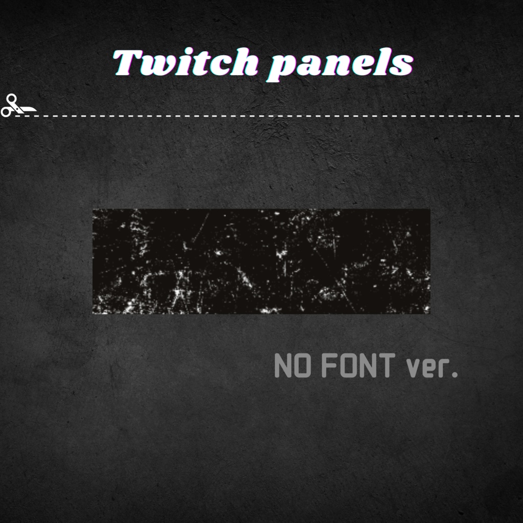 Twitchパネル・バナー・Twitch Panels【rust】