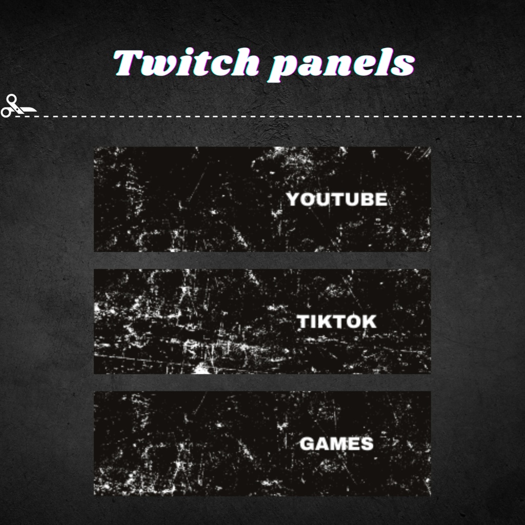 Twitchパネル・バナー・Twitch Panels【rust】