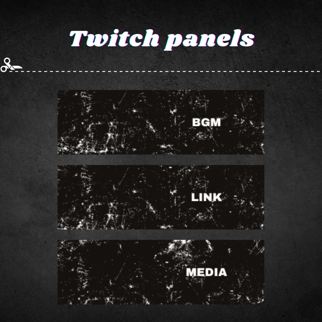 Twitchパネル・バナー・Twitch Panels【rust】