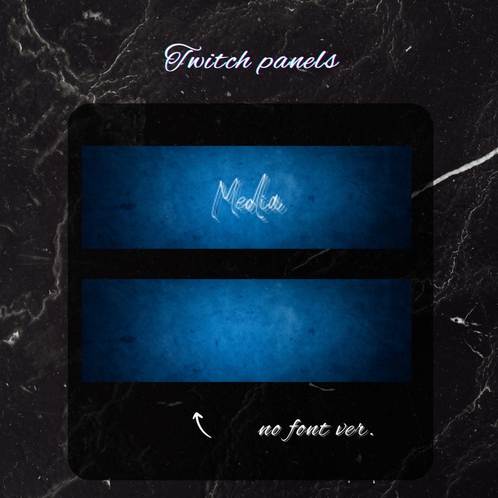 Twitchパネル・バナー・Twitch Panels【エコーフォント】