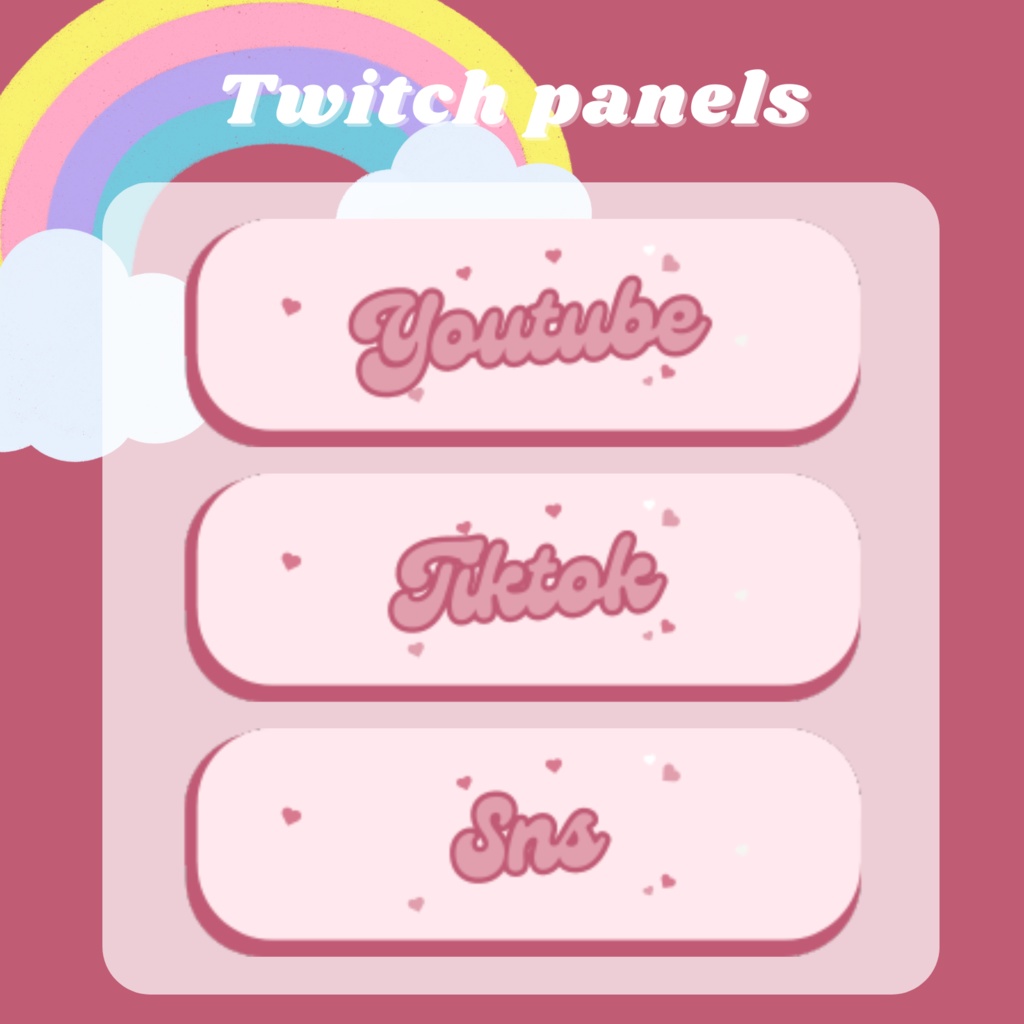 Twitchパネル・バナー・Twitch Panels【80's】