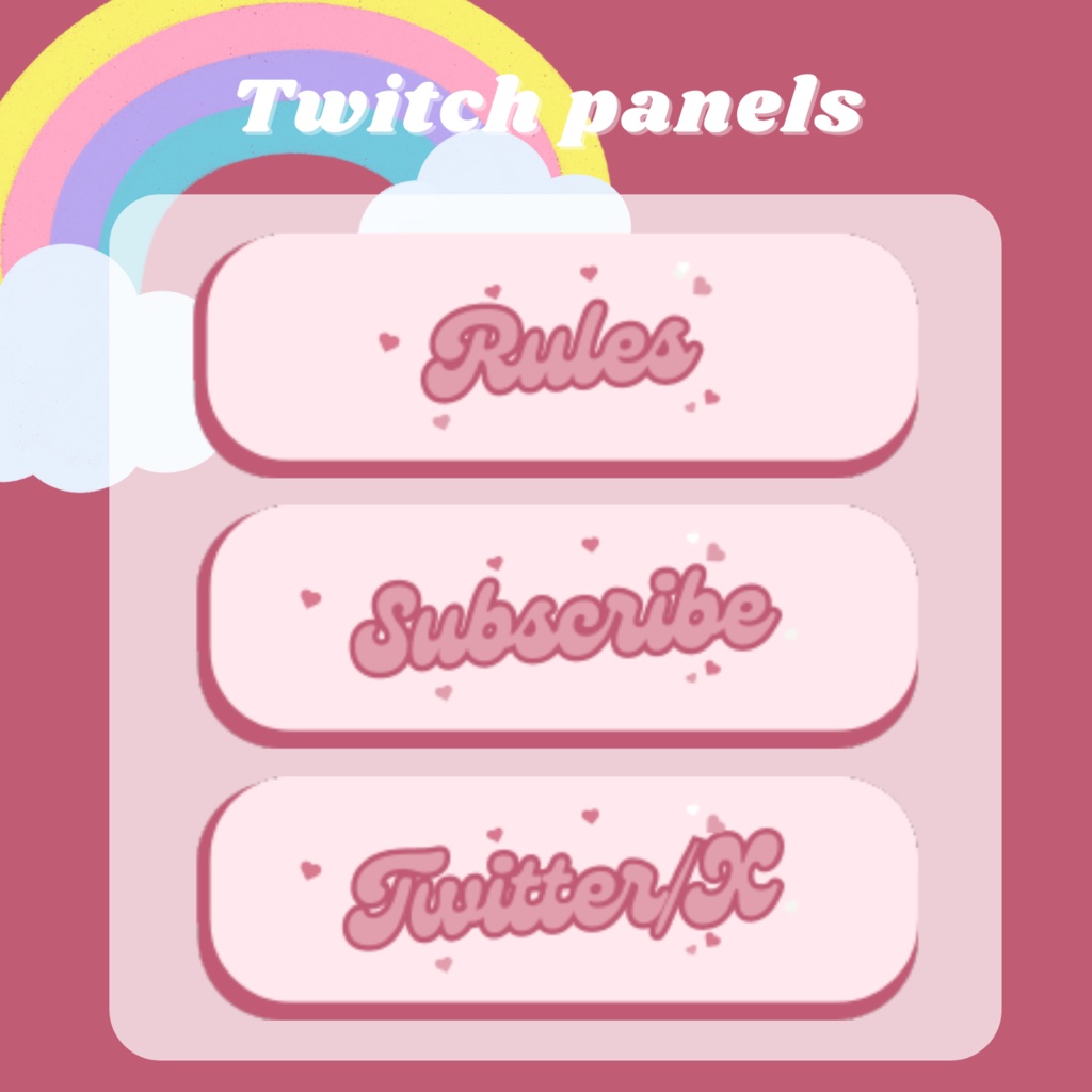 Twitchパネル・バナー・Twitch Panels【80's】