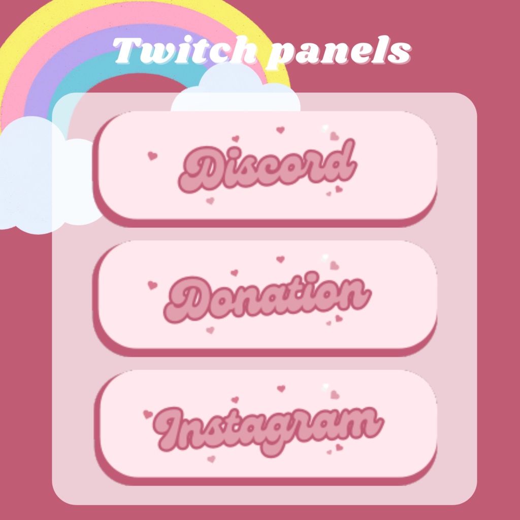 Twitchパネル・バナー・Twitch Panels【80's】
