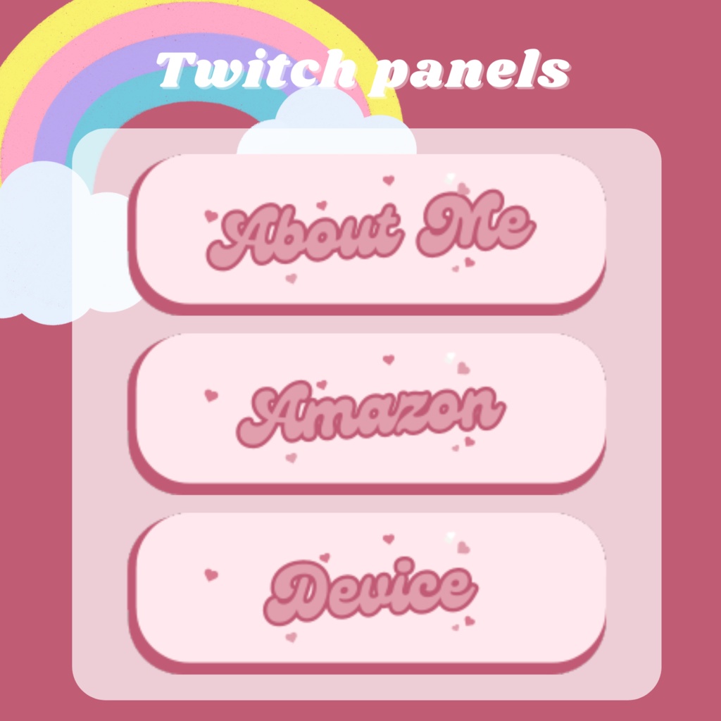 Twitchパネル・バナー・Twitch Panels【80's】