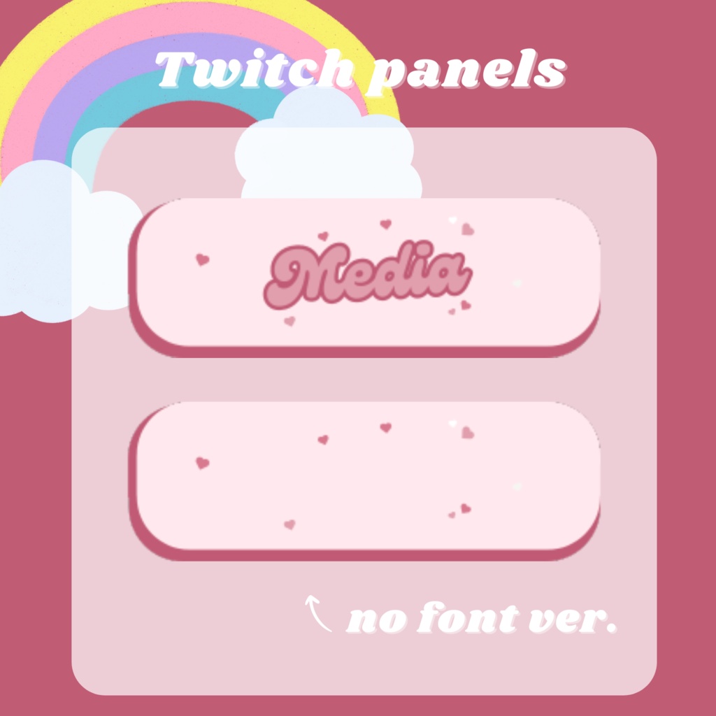 Twitchパネル・バナー・Twitch Panels【80's】