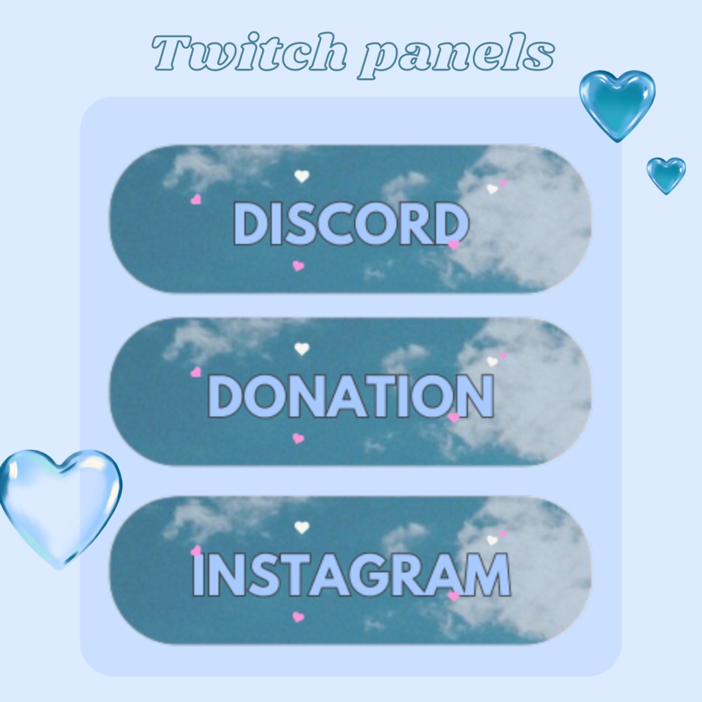 Twitchパネル・バナー・Twitch Panels【aozora】