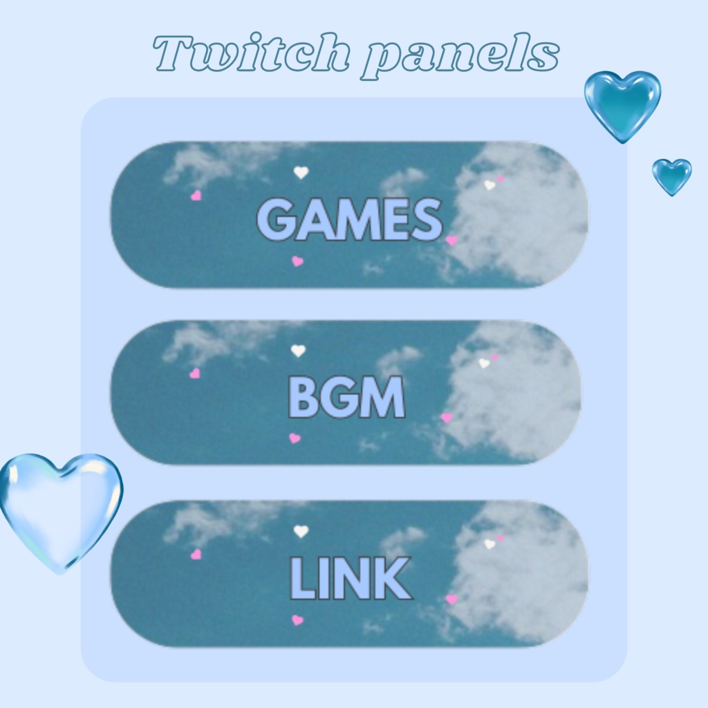 Twitchパネル・バナー・Twitch Panels【aozora】