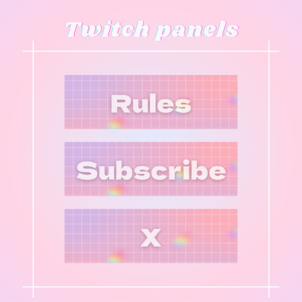 Twitchパネル・バナー・Twitch Panels【y2k】