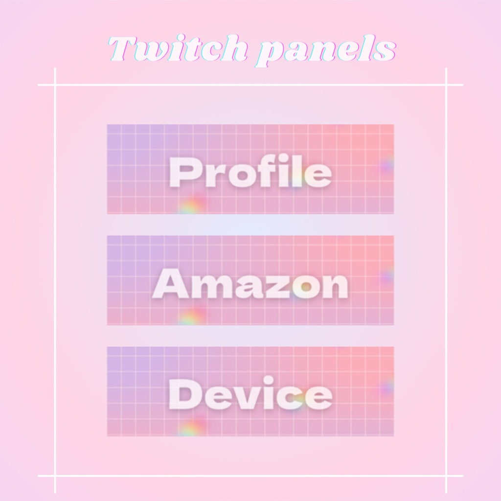 Twitchパネル・バナー・Twitch Panels【y2k】