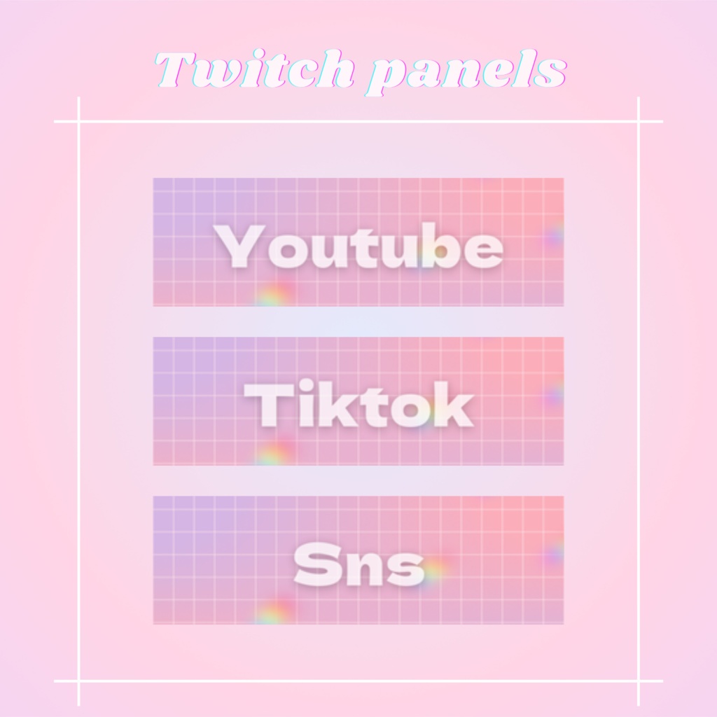 Twitchパネル・バナー・Twitch Panels【y2k】