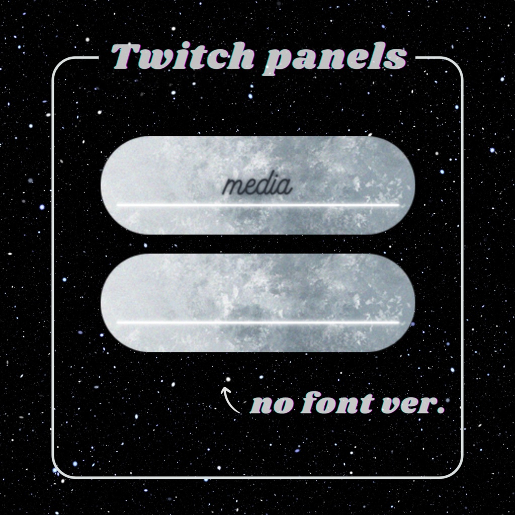 Twitchパネル・バナー・Twitch Panels【luna】