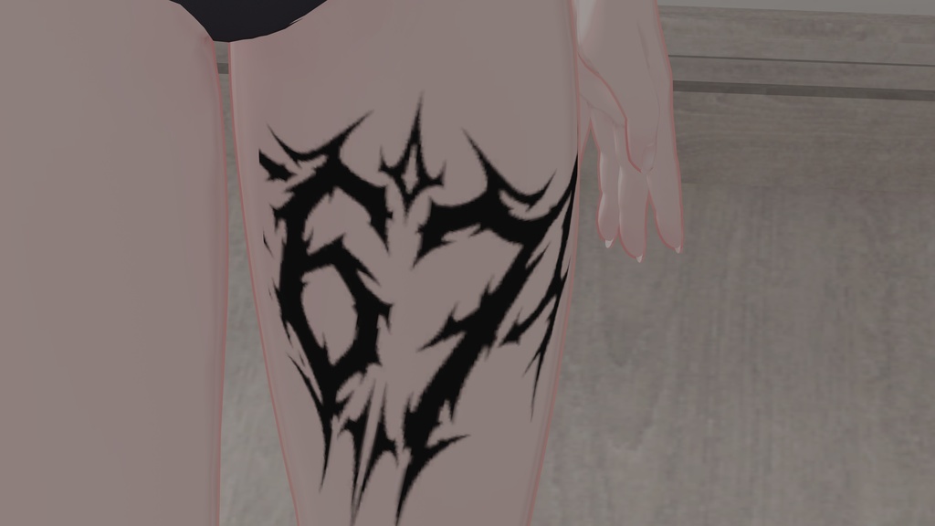 67 Tattoo|タトゥーテクスチャ 4種セット 【VRC想定】