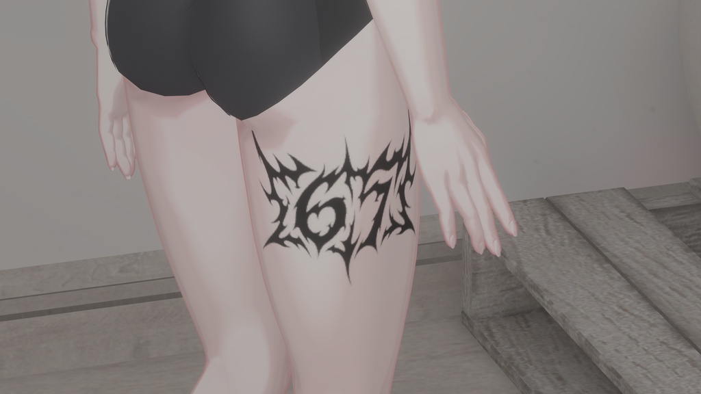 67 Tattoo|タトゥーテクスチャ 4種セット 【VRC想定】