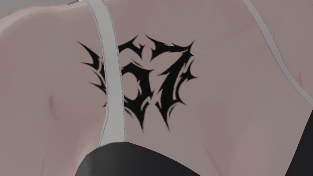 67 Tattoo|タトゥーテクスチャ 4種セット 【VRC想定】