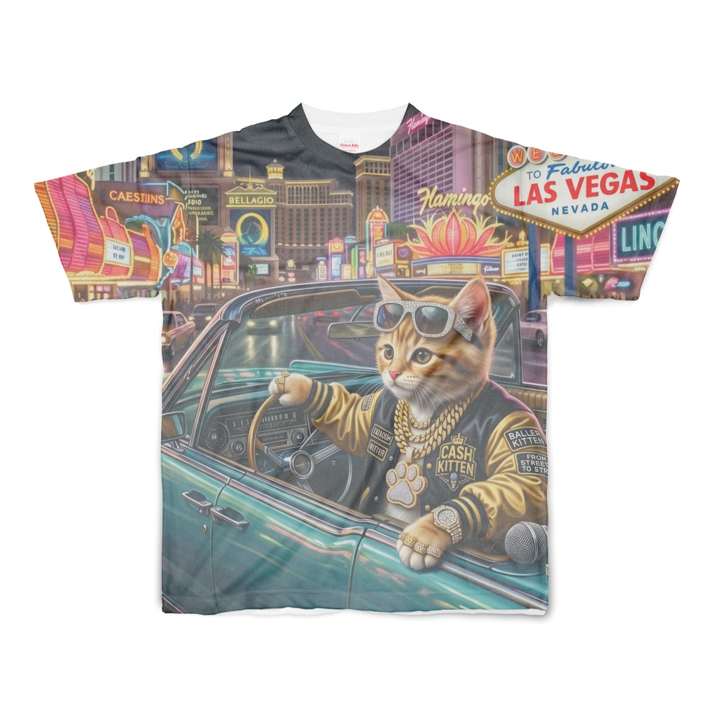 限定】ラスベガス・ハイローラー・キトン 全面プリントTシャツ