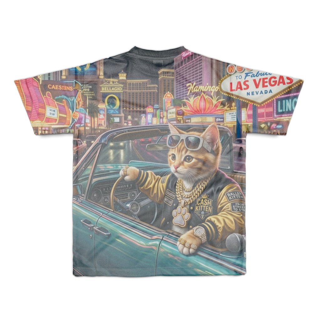 限定】ラスベガス・ハイローラー・キトン 全面プリントTシャツ