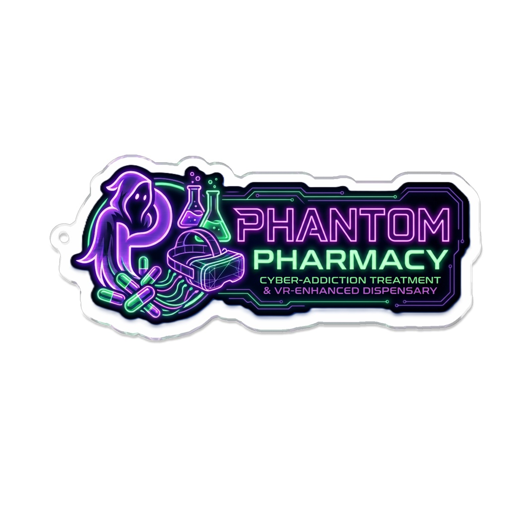 PHANTOM PHARMACY ネオンロゴ アクリルキーホルダー